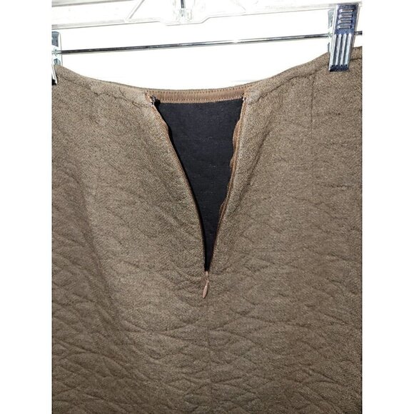 Worth New York Maple Quilted Herringbone A Line Cotton Wool Blend Skirt Size 6 - Picture 5 of 9